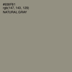 #938F81 - Natural Gray Color Image